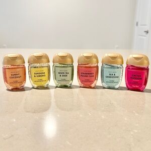 Hand Sanitizers Lot Rare Set Bath & Body Works PocketBac 6 Pack